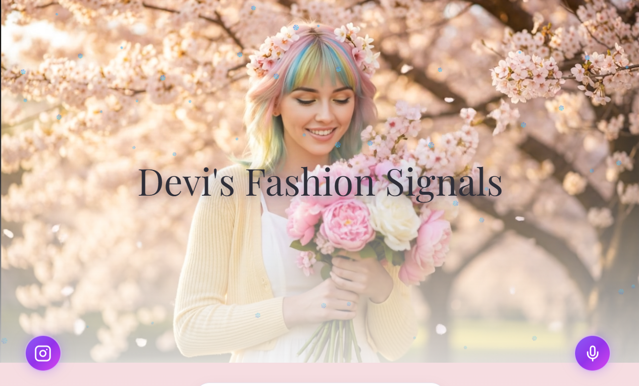 Devi's Fashion Signals - AI-Powered K-Style Trends